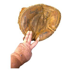 Vintage MacGregor Del Crandall Model Catchers Mitt G6180 Leather Baseball Glove